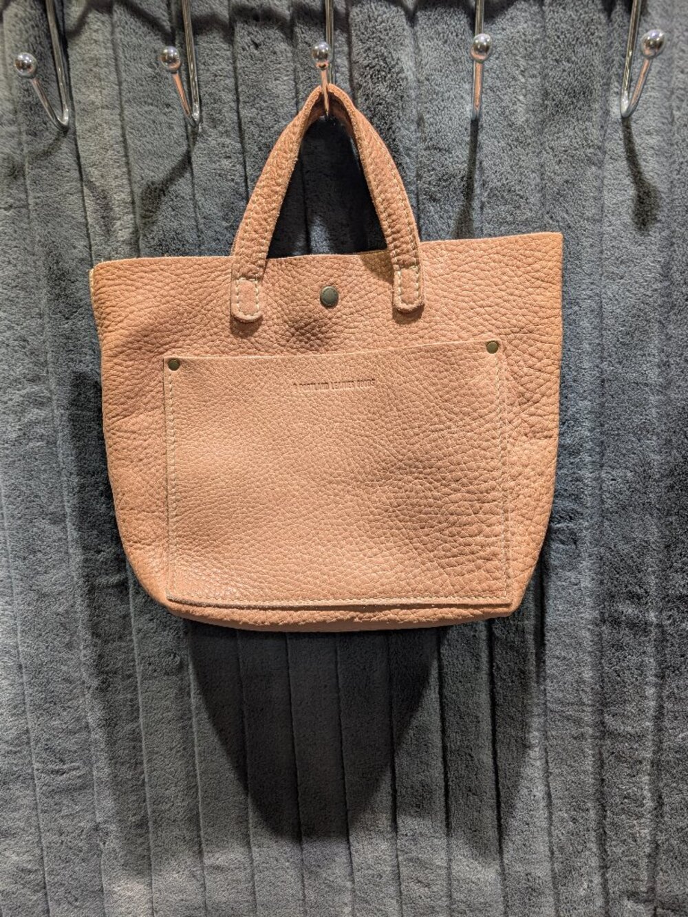 Portland Leather Mini Crossbody Quartz Pebbled Retired Color EUC
